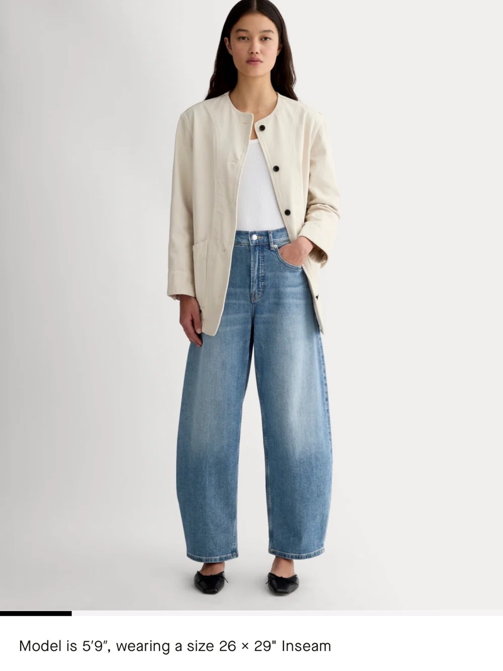 NWT Everlane The Way High Curve Jean Ocean - 27R